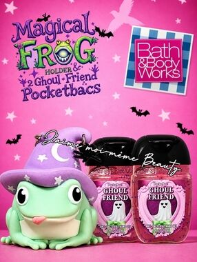 Bath & Body Works Halloween Magical Frog  & Ghoul Friend Pocketbac Set